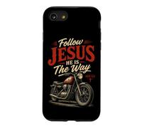 Carcasa para iPhone SE (2020) / 7/8 Follow Jesus He is The Way Christian Motorcycle Gospel Biker