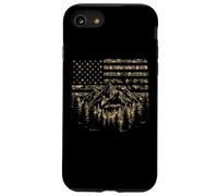 Carcasa para iPhone SE (2020) / 7/8 Forest Tree Wildlife Nature Outdoor Camo American USA Flag