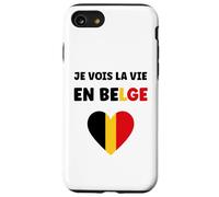 Carcasa para iPhone SE (2020) / 7/8 Frieten Citation Frites Drapeau Belgique Humour Belge