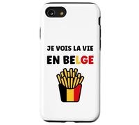 Carcasa para iPhone SE (2020) / 7/8 Frieten Citation Frites Drapeau Belgique Humour Belge