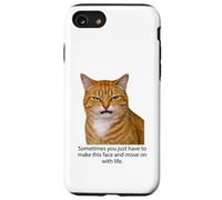 Carcasa para iPhone SE (2020) / 7/8 Funny Angry Annoyed Cat Face Meme Unimpressed Orange Cat Pun