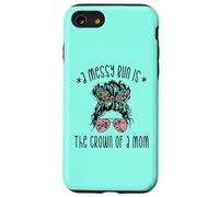 Carcasa para iPhone SE (2020) / 7/8 Funny Messy Bun Saying For New Mama and Leopard Mom