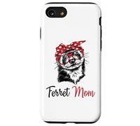 Carcasa para iPhone SE (2020) / 7/8 Funny Womens Girls Glasses Bandana Mom Ferret Lover