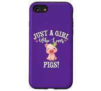 Carcasa para iPhone SE (2020) / 7/8 Funny Womens Moms Girl Who Loves Pigs Cute Show Pig Lover