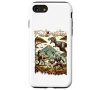 Carcasa para iPhone SE (2020) / 7/8 Futuristic Dinosaur Battle Sci Fi Action Art Warrior