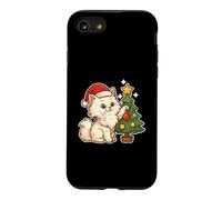 Carcasa para iPhone SE (2020) / 7/8 Gato Blanco Decora el árbol