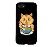 Carcasa para iPhone SE (2020) / 7/8 Gato Divertido Come los Fideos japoneses Sopa Ramen Gatos
