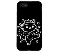 Carcasa para iPhone SE (2020) / 7/8 Gato Kawaii Karateka