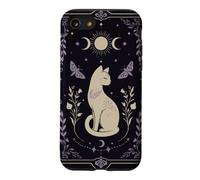 Carcasa para iPhone SE (2020) / 7/8 Gato místico Celestial Luna Polilla Botánica Arte Oculto