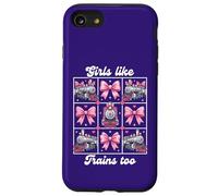 Carcasa para iPhone SE (2020) / 7/8 Girls Like Trains Too Cute Pink Bow Locomotora Coqueta