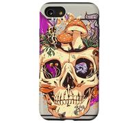 Carcasa para iPhone SE (2020) / 7/8 Goblincore Aesthetic. Vintage Moon Crystals and Forest Skull