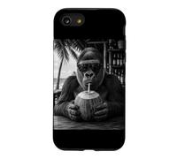 Carcasa para iPhone SE (2020) / 7/8 Gorila con Gafas de Sol y Mono Bebida de Coco