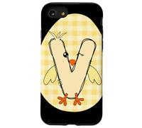 Carcasa para iPhone SE (2020) / 7/8 Gráfico de Primavera de la Letra V del Alfabeto de Pollo
