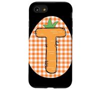 Carcasa para iPhone SE (2020) / 7/8 Gráfico de Primavera Inicial Letra T Zanahoria Pascua
