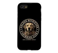 Carcasa para iPhone SE (2020) / 7/8 Gráfico Retro de Perro Golden Retriever Swimming Club