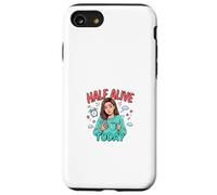 Carcasa para iPhone SE (2020) / 7/8 Half Alive Today, Divertido diseño de Humor Cansado