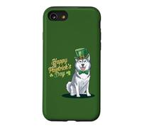 Carcasa para iPhone SE (2020) / 7/8 Happy St. Pawtrick's Day - Husky Día de San Patricio