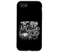 Carcasa para iPhone SE (2020) / 7/8 Heart Says Pit Knees Say Balcony Festival de música Heavy Metal