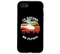 Carcasa para iPhone SE (2020) / 7/8 Helicopter Funny Pilot Gift I'D Rather Be Flying Retro