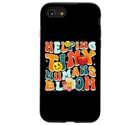 Carcasa para iPhone SE (2020) / 7/8 Helping Tiny Humans Bloom Retro Colorful Teacher Design