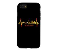 Carcasa para iPhone SE (2020) / 7/8 Horizonte de Madrid Skyline Latido Pulso Bandera Amo Madrid