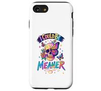 Carcasa para iPhone SE (2020) / 7/8 I Could Be Meaner Skull Butterfly Art, Dark Gothic Floral