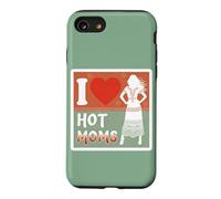 Carcasa para iPhone SE (2020) / 7/8 I Love Hot Moms Boho - Camiseta para Hombre y Mujer, diseño con Texto Divertido