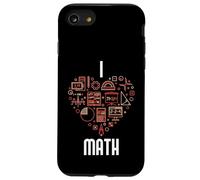 Carcasa para iPhone SE (2020) / 7/8 I Love Math - Corazón matemático para Profesor o Estudiante