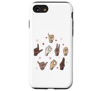 Carcasa para iPhone SE (2020) / 7/8 I Love You San Valentín ASL Lenguaje de señas Corazones