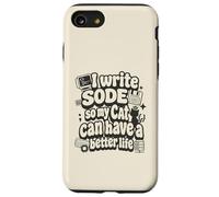 Carcasa para iPhone SE (2020) / 7/8 I Write Code so my Cat Can Have a Better Life Funny Geek