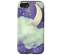 Carcasa para iPhone SE (2020) / 7/8 In My Fantasy Era Witchy Green Sage Purple Moon Phases Stars