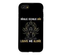 Carcasa para iPhone SE (2020) / 7/8 Inhalar Exhalar & Déjame Solo Mental Autoayuda Amor Mujer