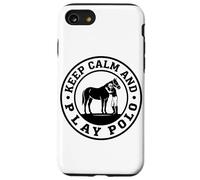 Carcasa para iPhone SE (2020) / 7/8 Insignia Ecuestre Keep Calm and Play Polo Horse Player
