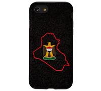 Carcasa para iPhone SE (2020) / 7/8 Irak Bagdad Irak Home IRQ Diseño de Mapa iraquí I Love Irak Flag