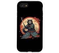 Carcasa para iPhone SE (2020) / 7/8 Japanese Art Cat Ninja Ukiyo-e Anime Samurai Cat Camiseta