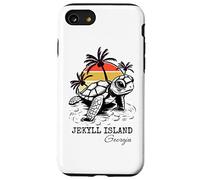 Carcasa para iPhone SE (2020) / 7/8 Jekyll Island Georgia Sea Turtle Preserve 70s Estilo Retro