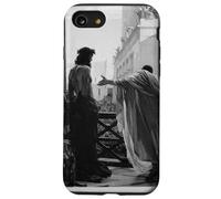 Carcasa para iPhone SE (2020) / 7/8 Jesucristo Arrestado Poncio Pilato Pintura Bíblica Negro