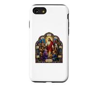 Carcasa para iPhone SE (2020) / 7/8 Jesús Bienaventuranzas Sermón Mosaico Gótico Arte Cristiano Icono