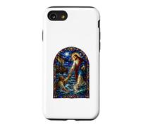 Carcasa para iPhone SE (2020) / 7/8 Jesús Llega A Pedro sobre El Agua Mosaico Gótico Arte Sacro