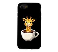 Carcasa para iPhone SE (2020) / 7/8 Jirafa en Taza de café Divertido gráfico Animal