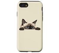 Carcasa para iPhone SE (2020) / 7/8 Judging You Silently Ragdoll Ojos Azules Asoma