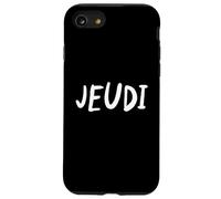 Carcasa para iPhone SE (2020) / 7/8 Jueves Día de la Semana Simple Lettering tee en Francés-Jeudi