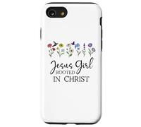 Carcasa para iPhone SE (2020) / 7/8 Just a Girl Who Loves Jesus Girls Christian Rooted in Christ