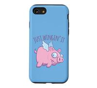 Carcasa para iPhone SE (2020) / 7/8 Just Wingin' It Derpy Flying Pig