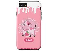 Carcasa para iPhone SE (2020) / 7/8 Kawaii Cute Pink Cow, Strawberry Milk Girl