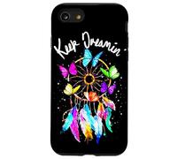 Carcasa para iPhone SE (2020) / 7/8 Keep On Dreamin - Atrapasueños con Plumas de Mariposas Coloridas