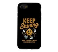 Carcasa para iPhone SE (2020) / 7/8 Keep Shining Retro Sunshine Positivo Motivacional