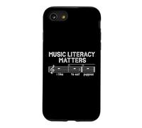 Carcasa para iPhone SE (2020) / 7/8 La alfabetización Musical Importa Me Gusta Comer Cachorros