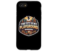 Carcasa para iPhone SE (2020) / 7/8 La Ciudad es mi Patio de recreo Divertido Parkour Atleta Cita Diciendo