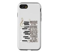Carcasa para iPhone SE (2020) / 7/8 La música es la Cita de Piano de la Manera Divina
